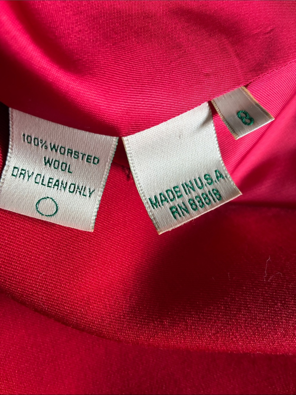 Austin Reed Red Button-Front Blazer - Picture 5 of 5